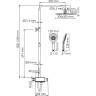 Душевая система 300х200 мм WASSERKRAFT ALLER A113.069.101.CH THERMO