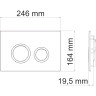 Система инсталляции для унитазов WASSERKRAFT GLAN 66TLT.010.ME.BL.WH01